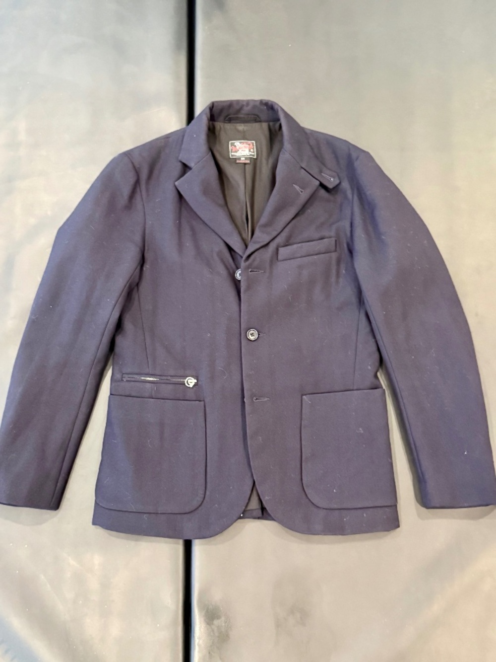 Woolrich Daiki Suzuki Navy Wool Blazer. Size XS. Like New.